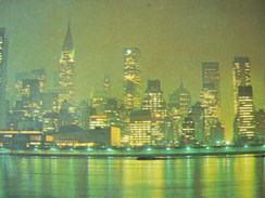 1954........FLY FROM NEW YORK .....  TO  ITALY - Panoramic Views