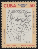 1974.98 CUBA 1974 MNH. Ed.2189. I CONCURSO MUNDIAL POR LA PAZ, JULIOT CURIE. - Ungebraucht
