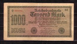 300d * DEUTSCHES REICH 75d * TAUSEND MARK * 15.SEPTEMBER 1922 **!! - 1000 Mark