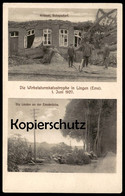 ALTE POSTKARTE WIRBELSTURMKATASTROPHE LINGEN 1. JUNI 1927 KRÄMER SCHEPSDORF LINDEN AN DER EMSBRÜCKE Sturm Storm Postcard - Lingen