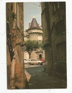 Cp , 07 , AUBENAS , Vieille Rue Et Une Tour Du Chateau Féodal ,automobiles , écrite , Ed : G.A. , N° 4505 - Aubenas