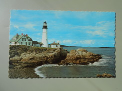 ETATS-UNIS ME MAINE PORTLAND HEAD LIGHT FIRST LIGHTHOUSE ERECTED BY THE UNITED STATES OF AMERICA - Portland