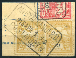 ANGYALBANDI 1915. Pályaudvari Postaügynögségi Bélyegzés  /  ANGYALBANDI 1915 Train Station Postal Agency Pmk - Oblitérés