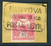 PANYOVA 1911. Postaügynökségi Bélyegzés  /  PANYOVA 1911 Postal Agency Pmk - Used Stamps
