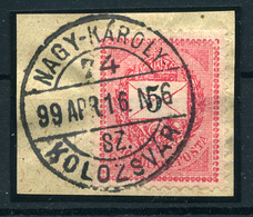 1899. 5kr Nagykároly-Kolozsvár  Mozgóposta Bélyegzéssel  /  1899 5kr Nagykároly-Kolozsvár TPO Pmk - Gebruikt