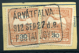 ÁRVÁTFALVA / Arvăteni 1912. Postaügynökségi Bélyegzés  /  ÁRVÁTFALVA 1912 Postal Agency Pmk - Gebruikt