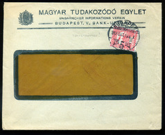 BUDAPEST 1917. Céges Levél, Tekercs Bélyeggel , Ritka Darab! Visnyovszki Attest.  /  BUDAPEST 1917 Corp. Letter, R - Gebruikt