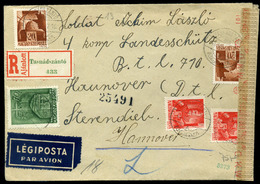 HUNGARY ROMANIA TASNÁDSZÁNTÓ / Santău)  Registered Airmail Cover To Germany - Brieven En Documenten