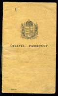 1922. Fényképes útlevél, Ritkább Típus!  /  1922 Photo Passport, Rare Type! - Zonder Classificatie