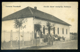 HUNGARY 1916. Konrád József Vendéglője, Régi Képeslap  /  VECSÉS 1916 Konrád József's Restaurant Vintage Picture Pc - Hungary