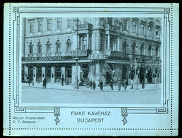 BUDAPEST 1910. Cca. EMKE Kávéház, Képes Zárt Levelezőlap. R! Hungary  Ca 1910 EMKE Café, Picture Letter Card - Hongrie