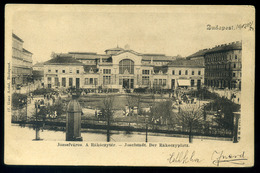 BUDAPEST 1902. Rákóczy Tér, Régi Ganz Képeslap  /  BUDAPEST 1902 Rákóczy Sq. Ganz Vintage Picture Postcard - Hungary