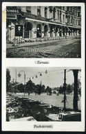 BUDAPEST 1940. II. Margit Körút 1. Ottó Dezső Café Stambul Nagykávéháza, Terasz, Kerthelyiség, Régi Képeslap  /  B - Hongrie