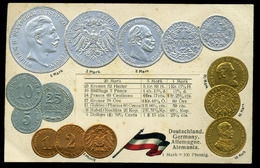 GERMANY Cash, Litho Flag Vintage Picture Postcard - Andere & Zonder Classificatie