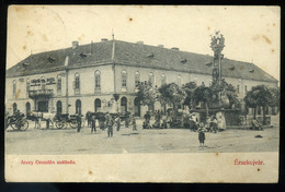 ÉRSEKÚJVÁR 1911. Régi Képeslap , Arany Oroszlán Szálloda  /  ÉRSEKÚJVÁR 1911 Vintage Picture Postcard, Golden Lion - Hongrie