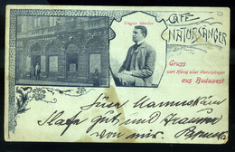 BUDAPEST 1900. Cca. Café Natursanger, Régi Képeslap  /  Hungary Ca 1900 Café Natursanger, Vintage Picture Ppc - Hongrie