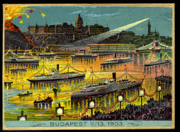 Hungary   BUDAPEST 1903 Kugler Henrik, Gerbeaud, Vintage Advertising Litographed Envelope - Reclame