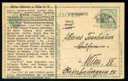 HUNGARY  MAKÓ 1918 Stationery Postal Card Corp. Private Print - Entiers Postaux