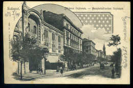 BUDAPEST 1902. Fővárosi Orpheum, Régi Divald Képeslap  / Hungary 1902 Central Orpheum, Divald Vintage Picture Ppc - Hongarije