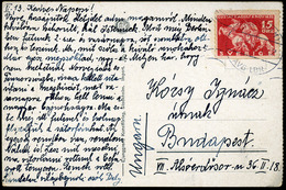 WINTER SPORT 1933 Rotter Emília Hand Written P.card From The Stockholm World Championship That She Won - Brieven En Documenten