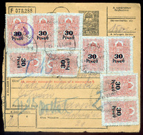 VÉGEGYHÁZA 1946. Inflációs Csomagszállító Budapestre Küldve /  VÉGEGYHÁZA 1946 Inflation Parcel Postcard To Budape - Used Stamps