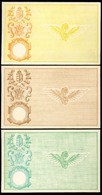 1900-1905 Hungarian Roy. Nat. Rails Free Tickets 3 Various Print Patterns - Chemin De Fer