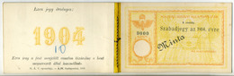 1904. Magyar Kir. Államvasutak Szabadjegy Füzet " Minta" / 1904 Hun. Roy. Nat. Railways Free Ticket Book "pattern" - Chemin De Fer