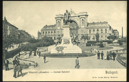 HUNGARY   BUDAPEST 1900 East Train Station, Divald Vintage Postcard - Hongarije