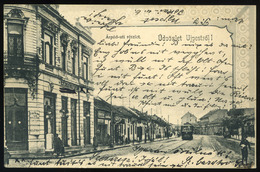 HUNGARY   ÚJPEST 1903 Árpád Rd., Café, Tram Vintage Picture Postcard - Hongarije