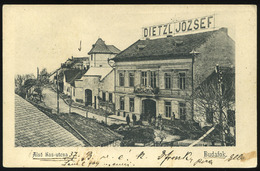 BUDAFOK 1906. Alsó Sas Utca, Dietzl József Kereskedése, Régi Képeslap  /  BUDAFOK Hungary - Hungary