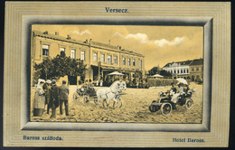 Hungary Serbia   VERSEC Ca 1915 Hotel Baross Litho Montage Vintage Postcard - Hongarije