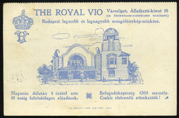 VÁROSLIGET Hungary   CITY PARK 1910 Royal Vio Movie Theatre Vintage Postcard - Hongarije
