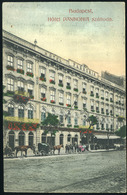 BUDAPEST 1909. Hotel Pannonia Szálloda, Vintage Postcard With Tpo Pmk - Hongrie