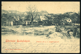 BUDAFOK 1899. Kilátás A MÁV Megállóhelyről, Ritka, Régi Képeslap  /  BUDAFOK Hungary - Hongarije