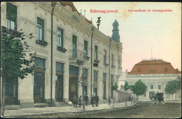 BALASSAGYARMAT 1914. Rák Szálloda és Vármegyeháza  , Régi Képeslap  /  BALASSAGYARMAT 1914 Rák Hotel And County Ho - Hongarije