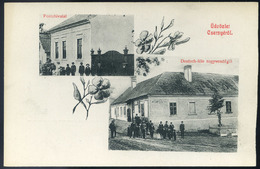 CSERNYE (BAKONYCSERNYE) 1910. Cca. Régi Képeslap, Postahivatal, Deutsch Vendéglő  /  Hungary - Hongarije