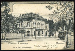 BUDAPEST 1904. Wampetics Vendéglő, Városliget, Lovaskocsi, Régi Divald Képeslap  /  BUDAPEST 1904 Wampetics Restau - Hongarije