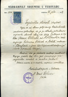 HUNGARY  VUKOVÁR 1939 Vintage Document Signed By The Rabbi  Judaica - Zonder Classificatie