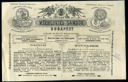 BUDAPEST 1890. Mechlovits Sándor Kalapüzlet, Dekoratív Illusztrált, Korai Számla  /  BUDAPEST 1890 Mechlovits Sánd - Non Classés