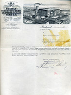 Óbudai Fehérítő-Festék Gyár ,régi Fejléces, Céges Levél 1940. / Óbuda Decolorant-paint Factory Vintage Letterhead - Zonder Classificatie