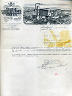 Óbudai Fehérítő-Festék Gyár ,régi Fejléces, Céges Levél 1940. / Óbuda Decolorant-paint Factory Vintage Letterhead - Non Classés