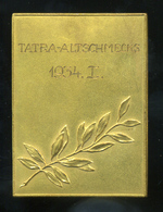 Figure Skate 1934 International Competition In Ótátrafüred, Gold Medal In Original Box (Rotter-Szollás) Slovakia - Kunstschaatsen
