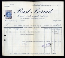 Rust Bernát , Kézmű áru  , Régi Fejléces, Céges Számla 1920.  /  Rust Bernát Carft Wares, Vintage Letterhead Corp  - Zonder Classificatie