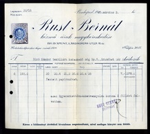 Rust Bernát , Kézmű áru  , Régi Fejléces, Céges Számla 1920.  /  Rust Bernát Carft Wares, Vintage Letterhead Corp  - Unclassified