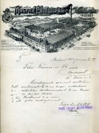 Magyar Pamutipar, Régi Fejléces, Céges Levél 1921.  /  Hun. Cotton Industry Vintage Letterhead Corp Letter 1921 - Zonder Classificatie