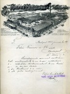 Magyar Pamutipar, Régi Fejléces, Céges Levél 1921.  /  Hun. Cotton Industry Vintage Letterhead Corp Letter 1921 - Unclassified