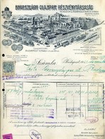 Bihar-Szilágy Olajipar, Régi Fejléces, Céges Számla 1921.  /  Bihar-Szilágy Oil Industry Vintage Letterhead Corp B - Zonder Classificatie