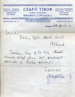 Syrén Drogéria  ,régi Fejléces, Céges Levél 1928.  /  Syrén Drugstore Vintage Letterhead Corp Letter 1928 - Unclassified