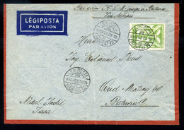 HUNGARY 1936. Nice Airmail Cover To Netherlands Indie - Brieven En Documenten