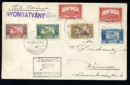 HUNGARY 1924. Early Airmail Cover To Poland. Fine ! - Brieven En Documenten